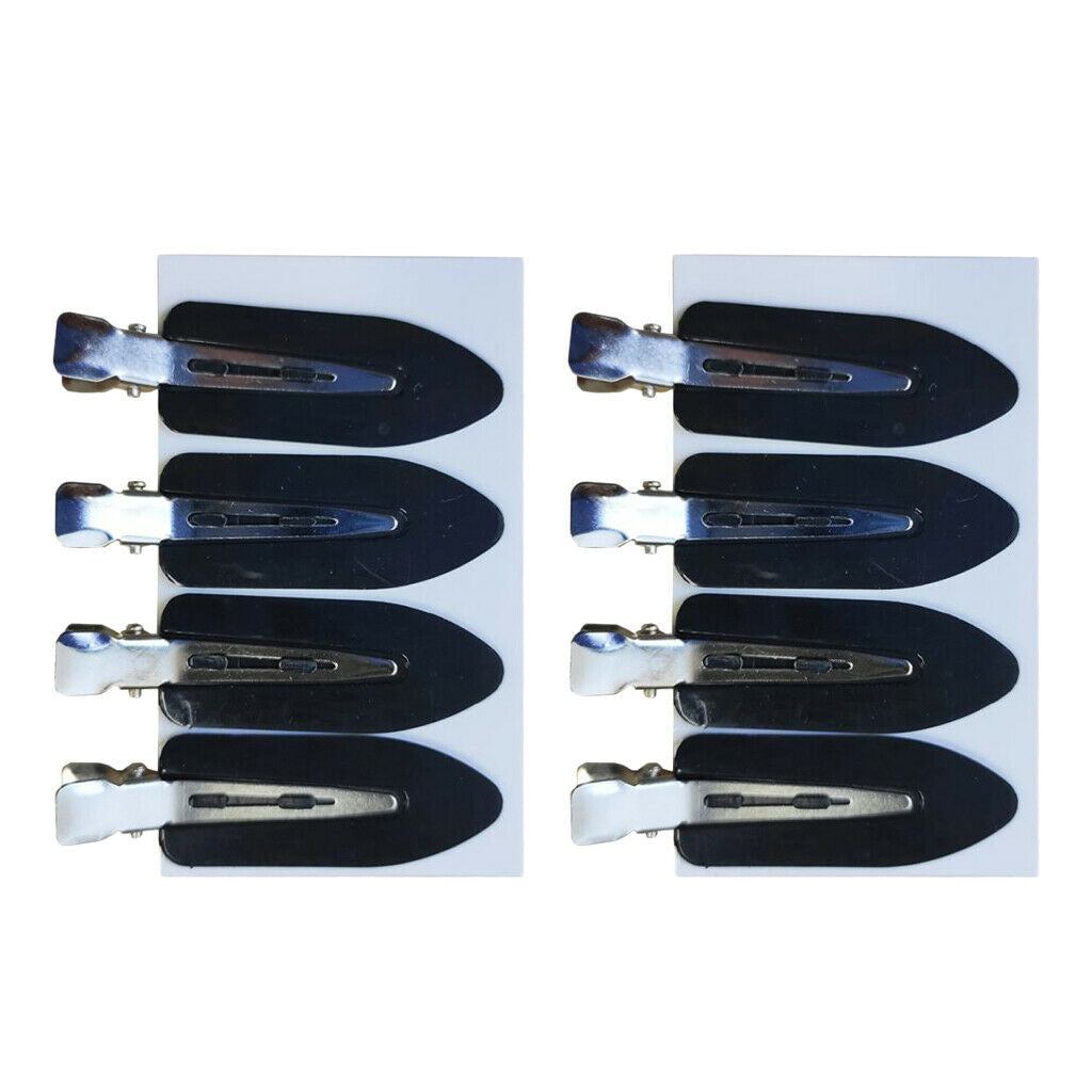 8 Pieces Plastic No Bend No  Clips Set Smooth Hairdressing DIY Clamps