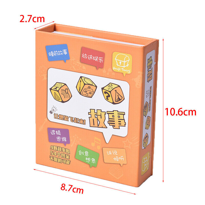 9pcs Story Dice Puzzle Board Game Telling Story Children Funny English GaTSJA%BD