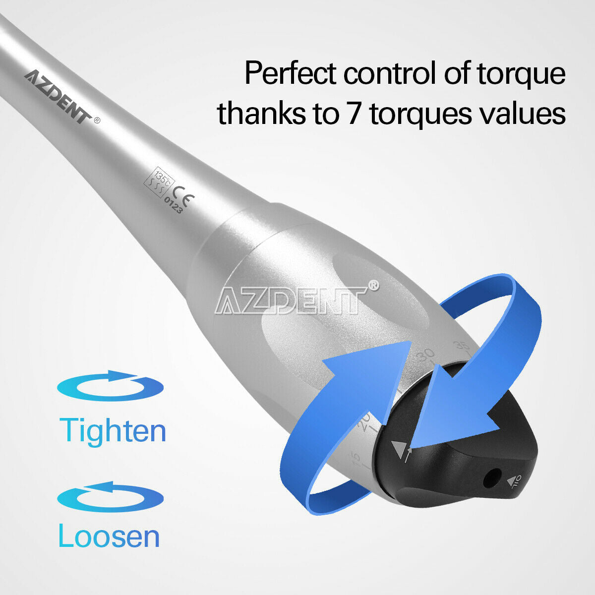 Dental Universal Torque with Drivers Wrench 7 Torque Level+Guide Locator