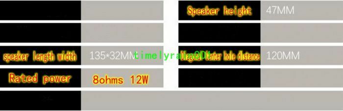 2pcs Square 135*32MM 8Ohm 8Ω 12W full-range speakers TV Loudspeaker