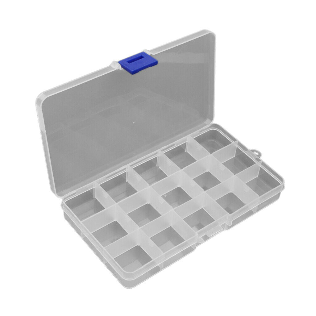 Guitar Picks Collection Kit Holds Guitar Picks Clear Case with 15 Grids