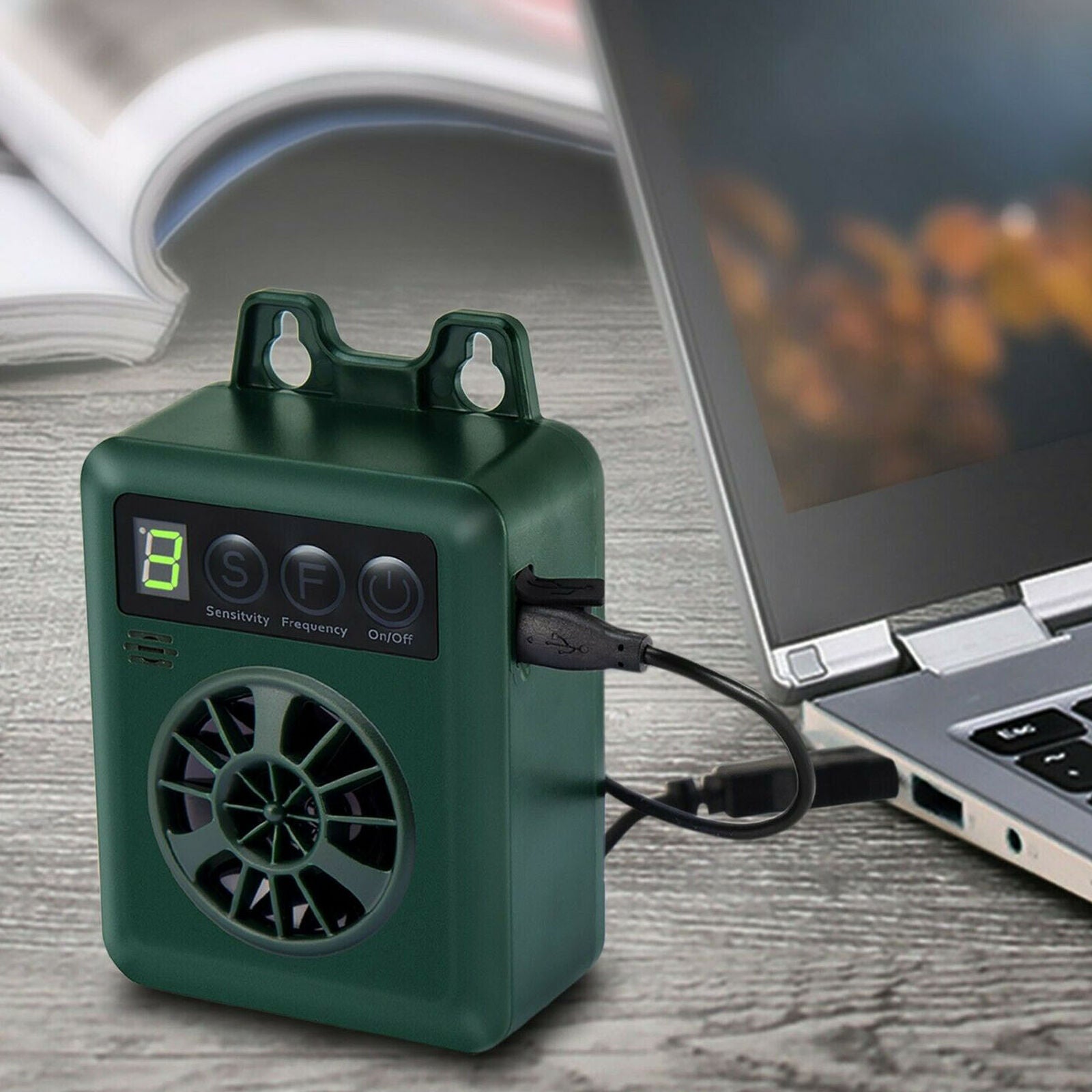 Outdoor Ultrasonic Pet Dog Stop Barking Anti Bark Control Device Sonic Silencer