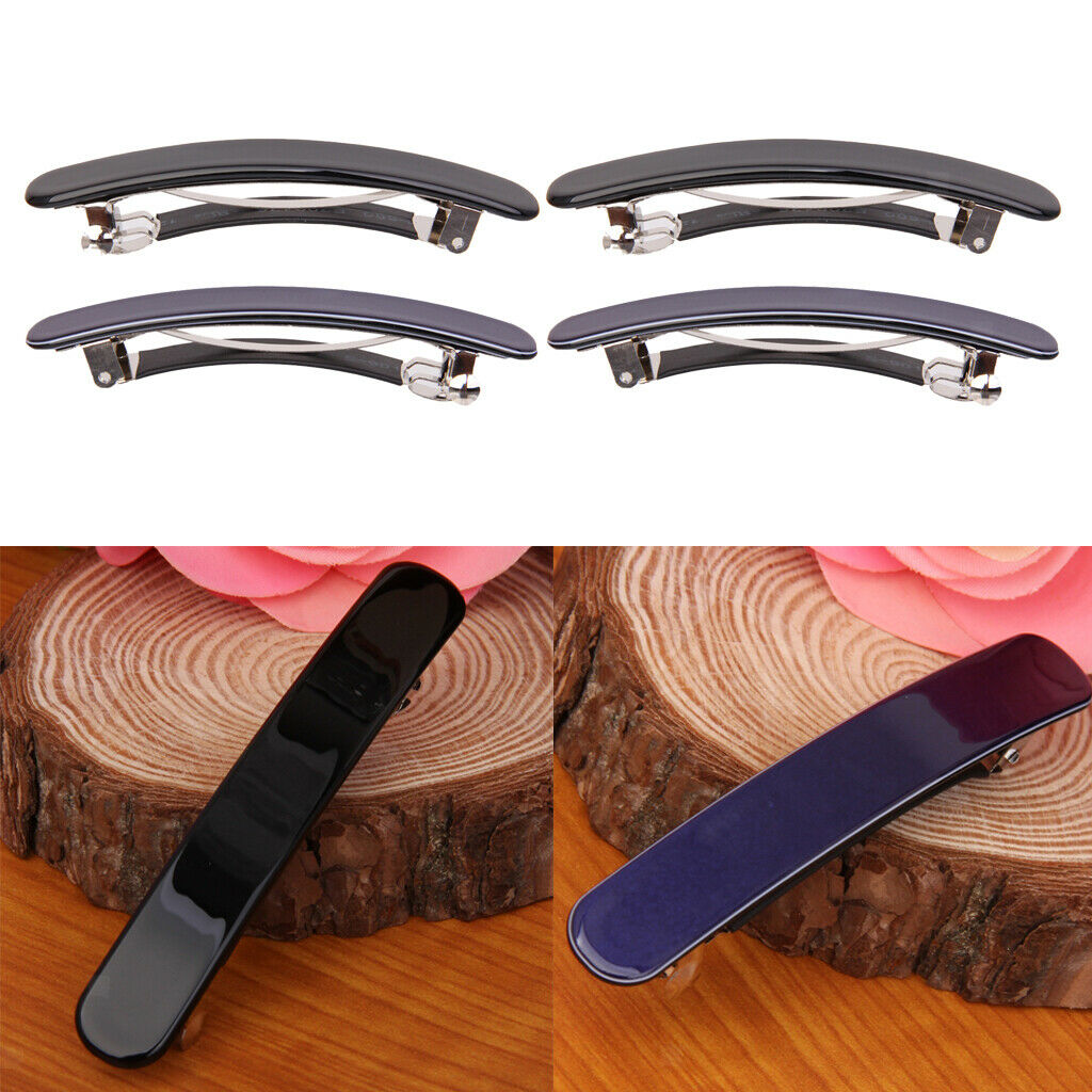 4Pcs/Set Fashion Acrylic Hair French Barrette for Thick Hair for Women Grils