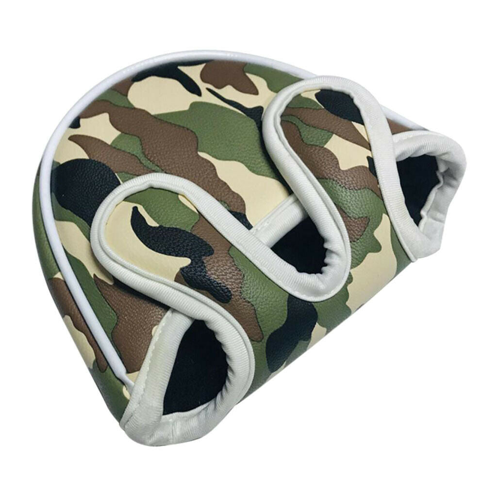 Square Mallet Headcover Magnetic Closure Golf Putter Head Cover