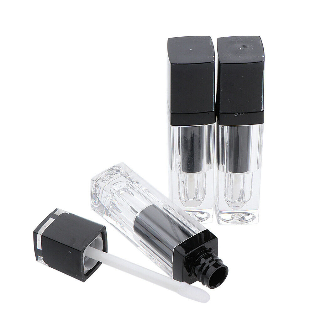 Useful Lip Gloss Tube Empty for Split Charging DIY Black - injection molding