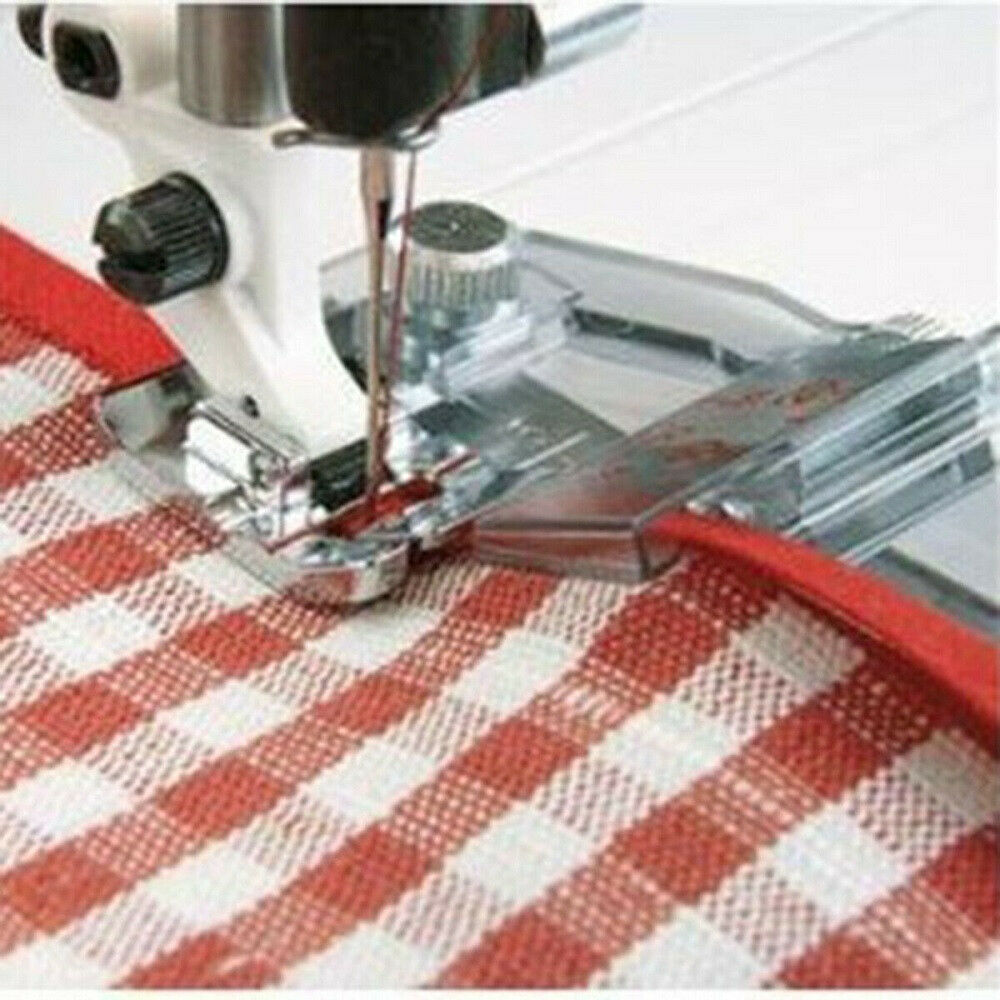 Bias Tape Feet Binding Presser Foot Adjustable For Brother Janome Sewing UK