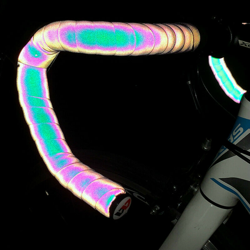 Road Bike Handlebar Tape Light Reflective Bike Bar Strap Cycling Handle Easy Fit