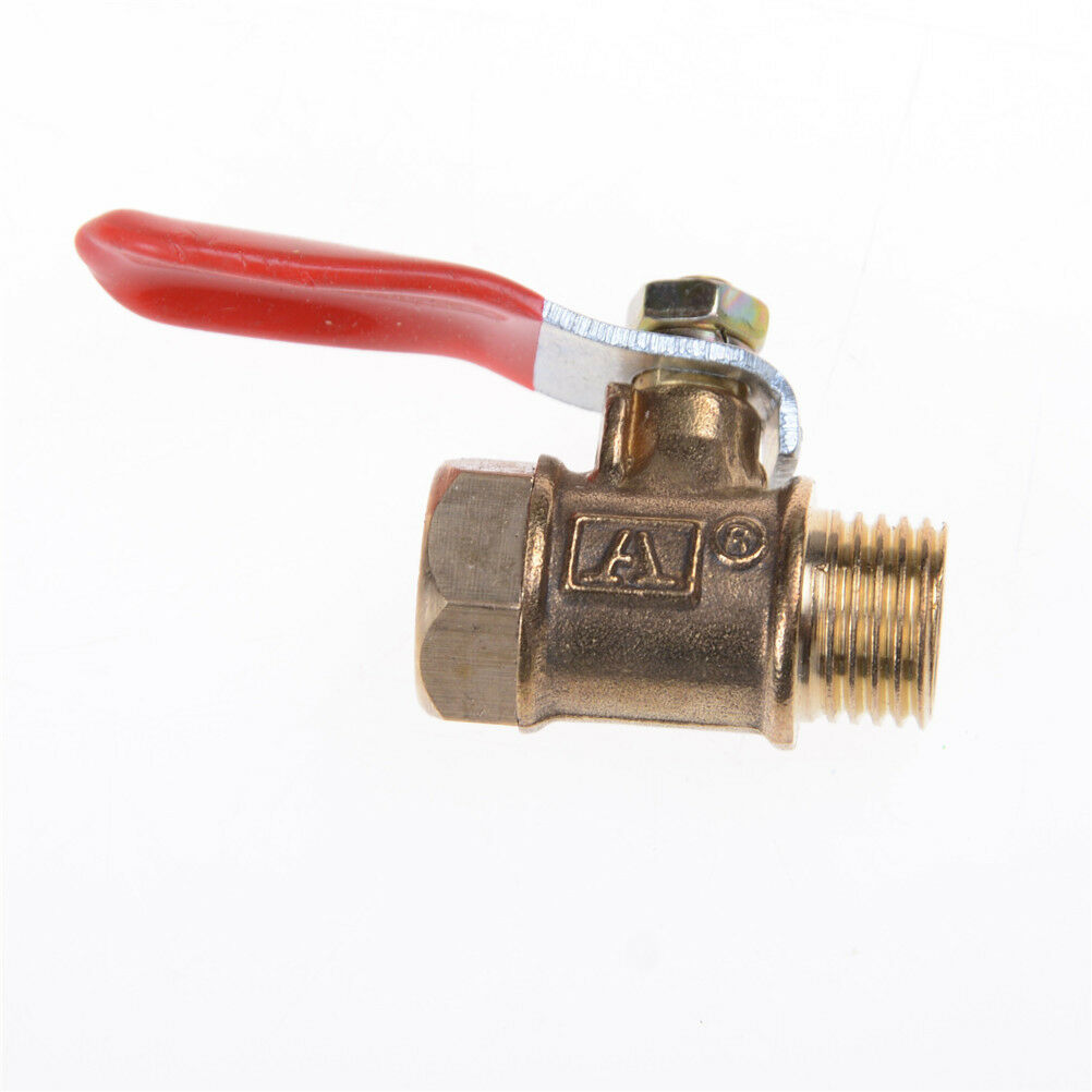 1/4'' M/F Full Port Inline Brass Water Air Gas Fuel Line Shut-off Ball Va.l8