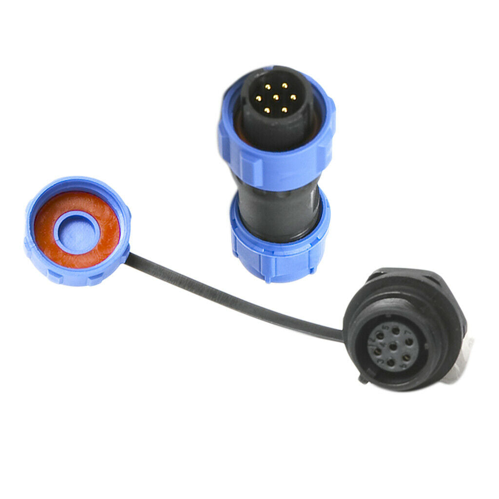 IP68 Waterproof Aviation Circular Air Plug Socket LED Connector 7 Pin