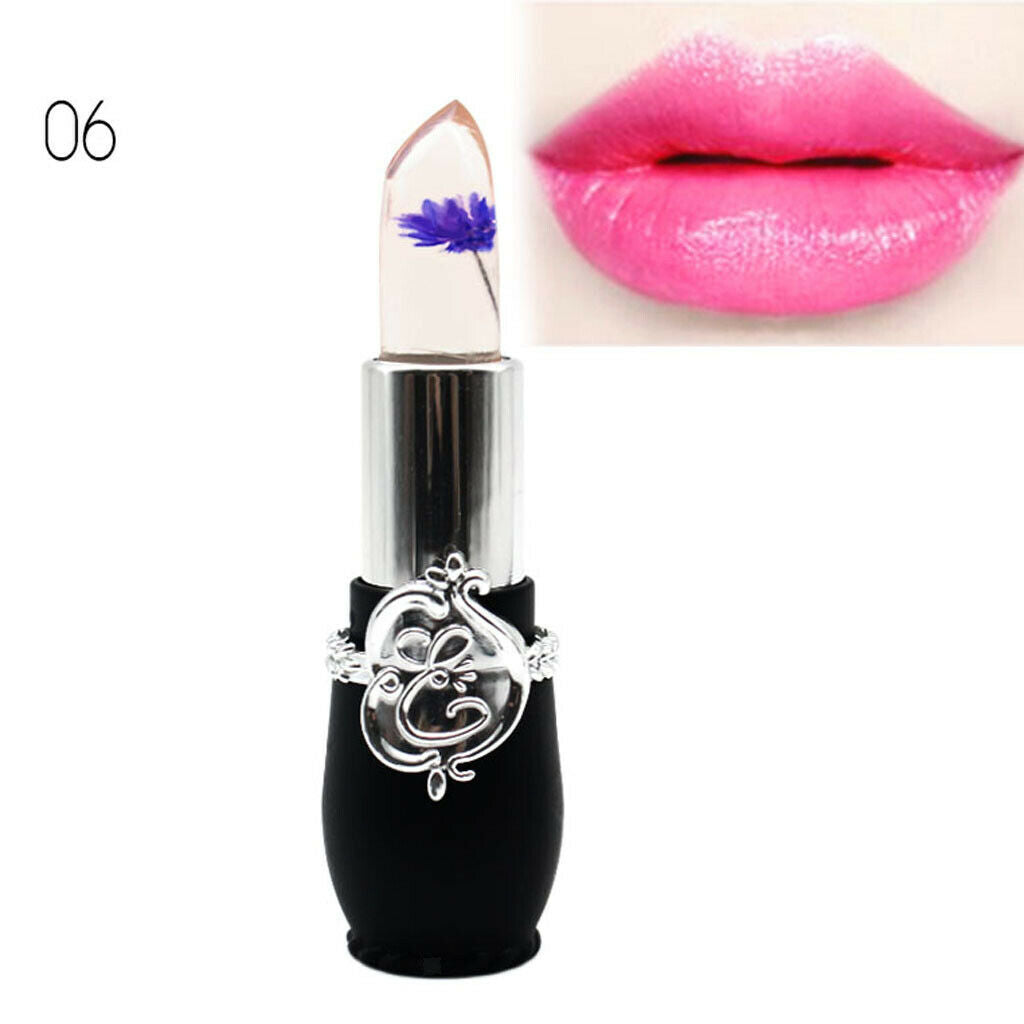 Jelly Flower Lipstick Lasting Temperature Changing Lip Balm Purple Green