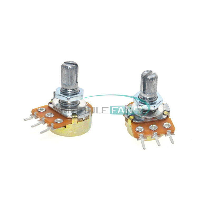 5PCS WH148 Pot B20K 20K Linear Potentiometer Shaft 15mm 3Pin with Nuts