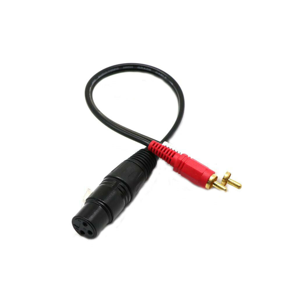 Patch Cable 1XLR Female to 2 RCA Male Splitter Splitter Rope