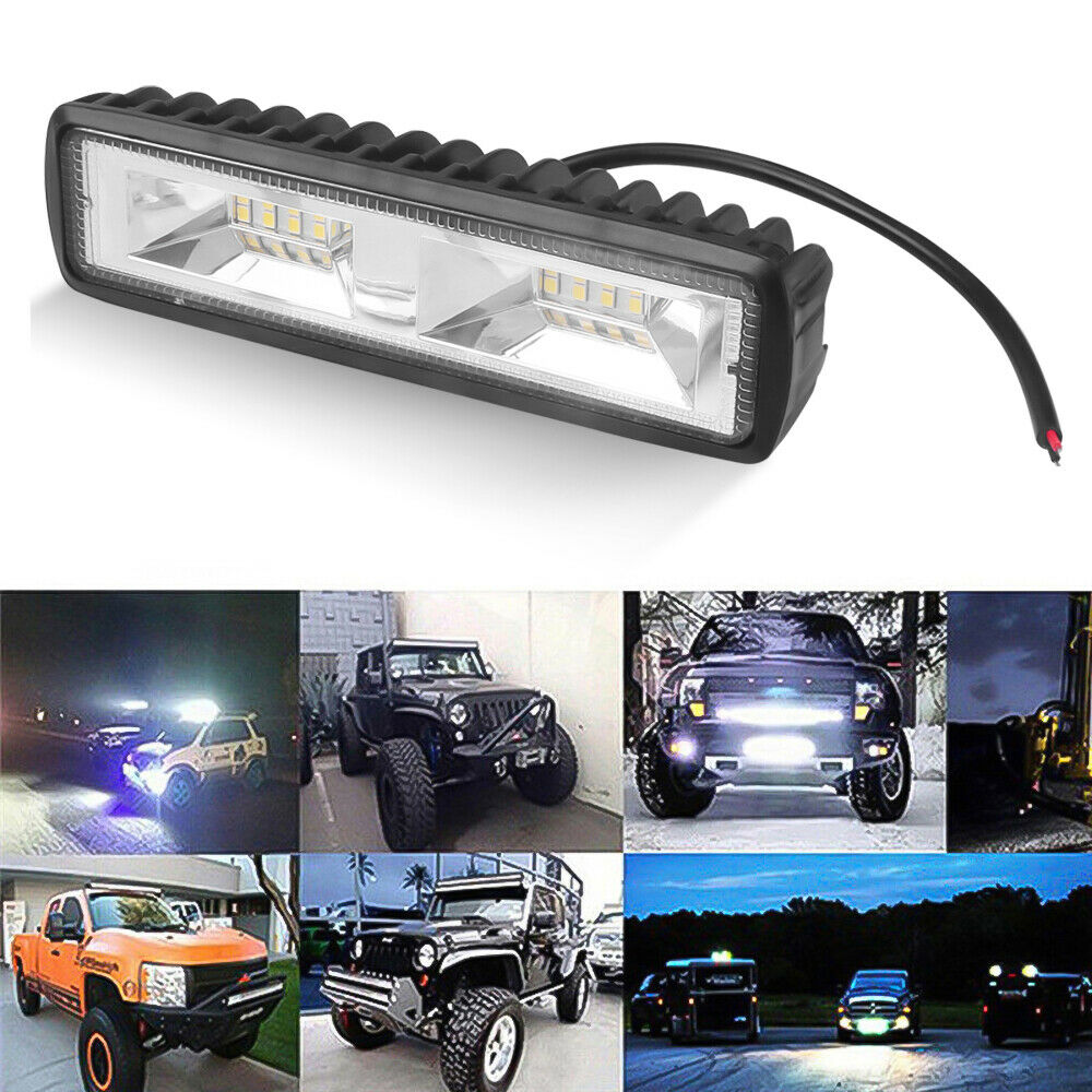 48W Spot LED Work Light Bar Lamp Driving Fog Offroad SUV 16LED Car Boat Truck