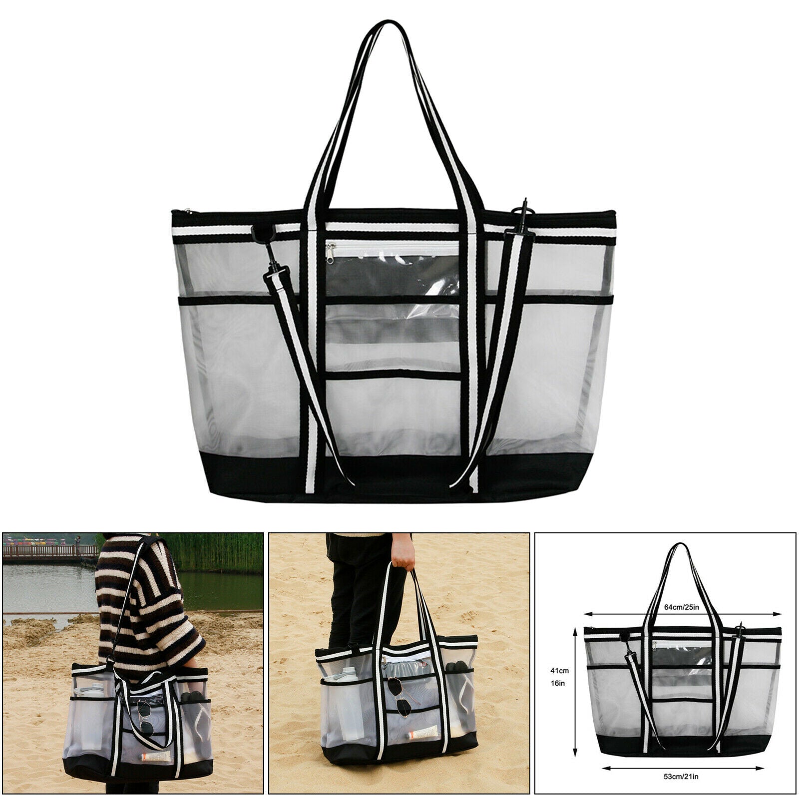 Beach Bag Beach Tote Bag Women Swimming Bag Beach Picnic Travel Bag Tote
