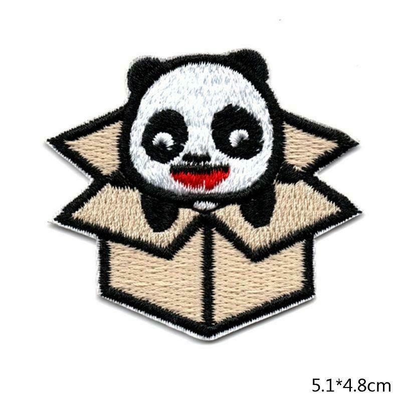 14Pcs/set Cute Panda Embroidered Patch Sew Iron On Patches for Clothing Decor