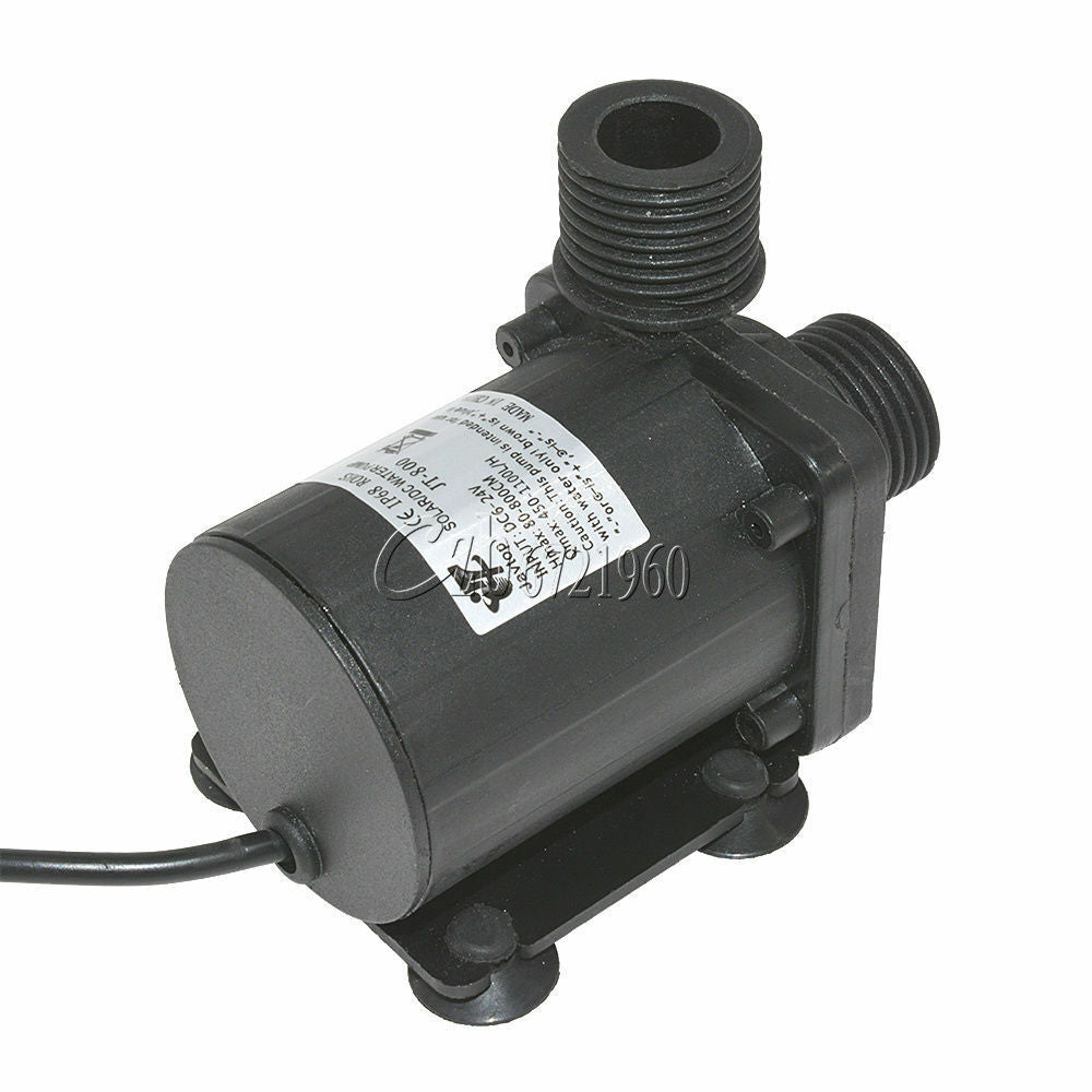 800L/H DC 12V 24V Hot Water Circulation Pump Solar Water Pump Brushless Motor