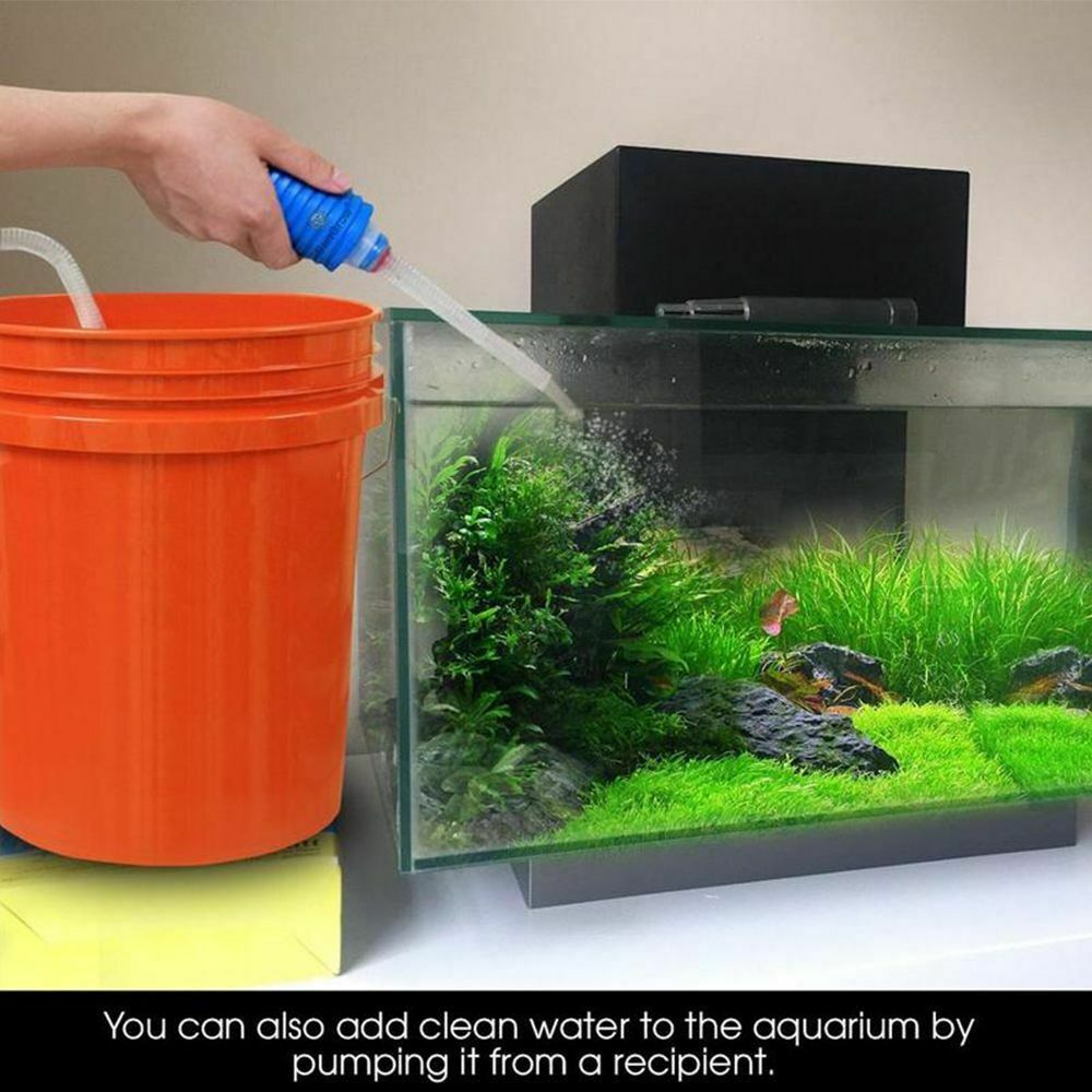 Portable Siphon Hose Aquarium Cleaner Water Changer Pump Cleaning Accessories