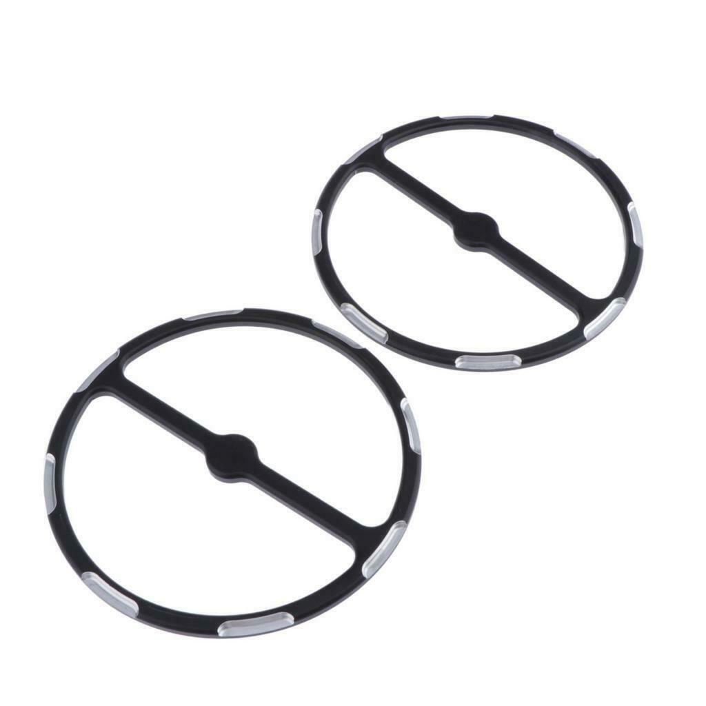 For  Street Electra Road Glide Motorcycle Black Ring Cover 1 Pair