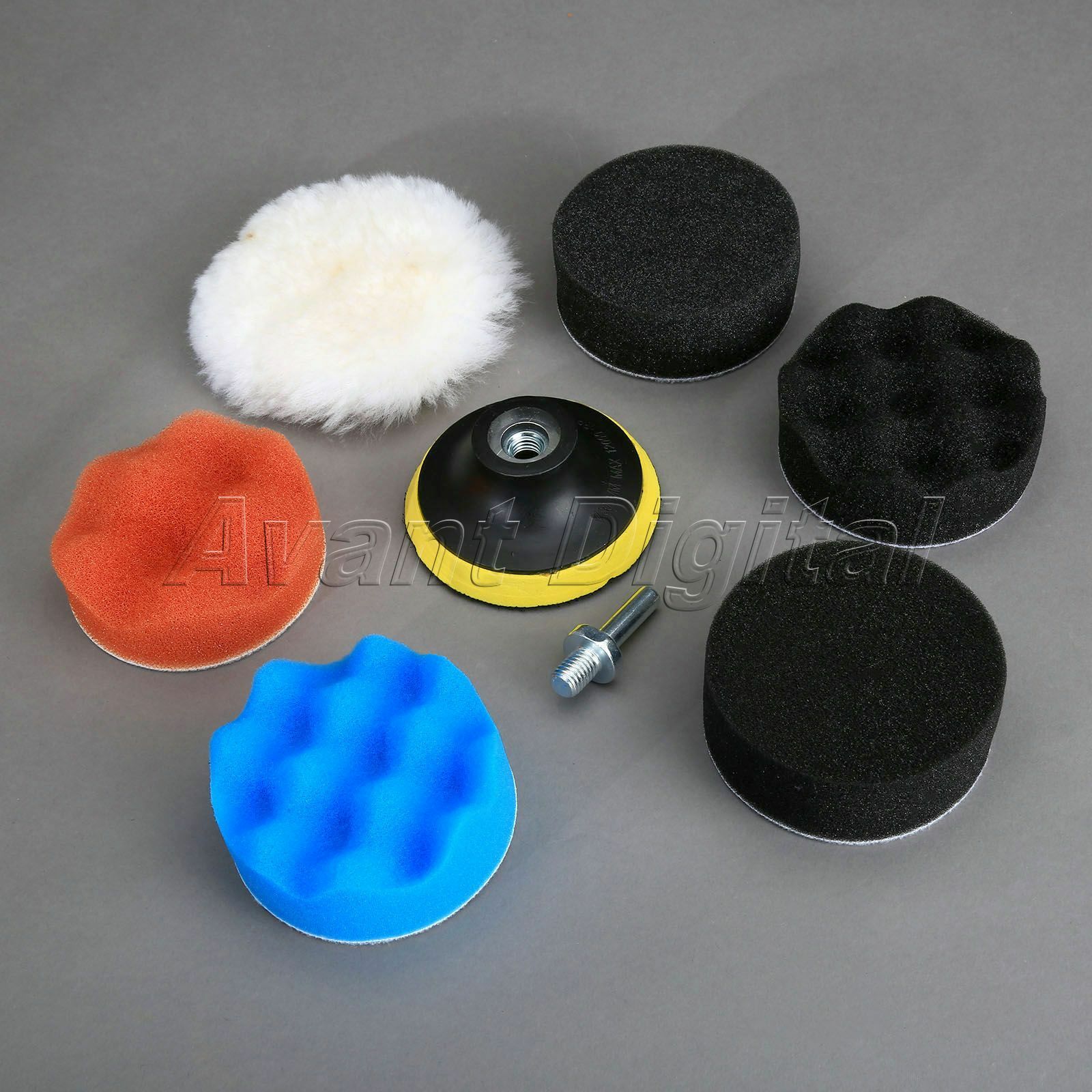 8* 80mm Sponge Polishing Waxing Buffing Pads Kit Compound Polish Auto Car 3" M10