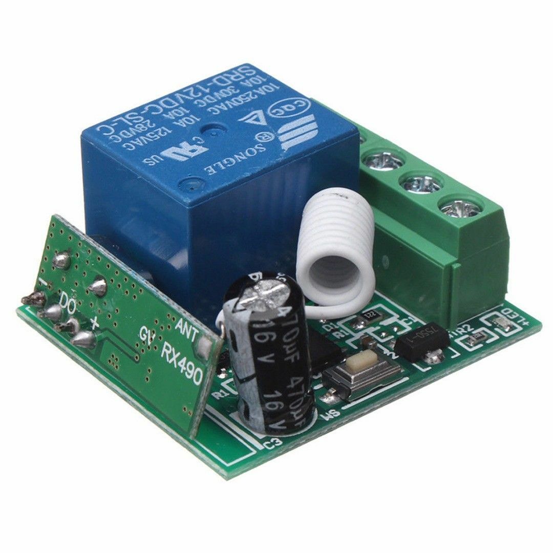 100M TÃ©lÃ©commande sans Fil RÃ©cepteur Relais Interrupteur 1CH DC12V AC22V 10A RF
