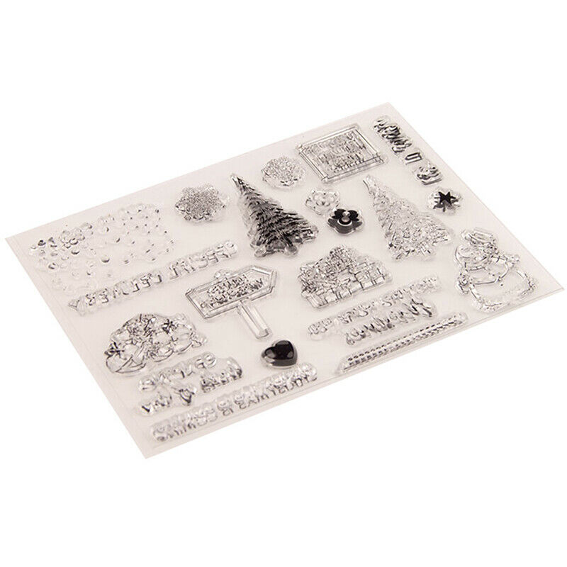 Christmas tree Santa Claus gift Silicone Stamp Scrapbooking Photo Album D.l8