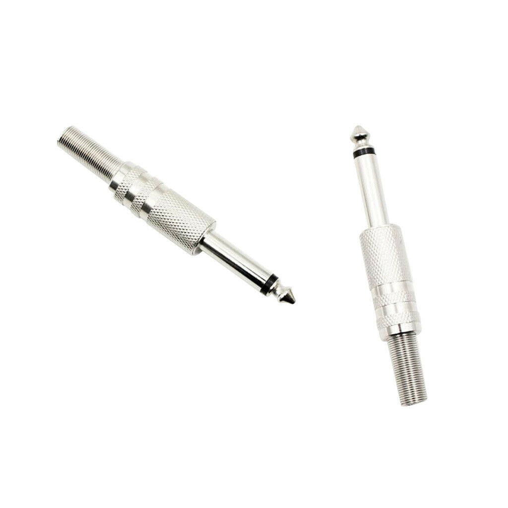 6.35mm to 6.5mm Stereo Microphone Headphone   Audio Adapter Plug