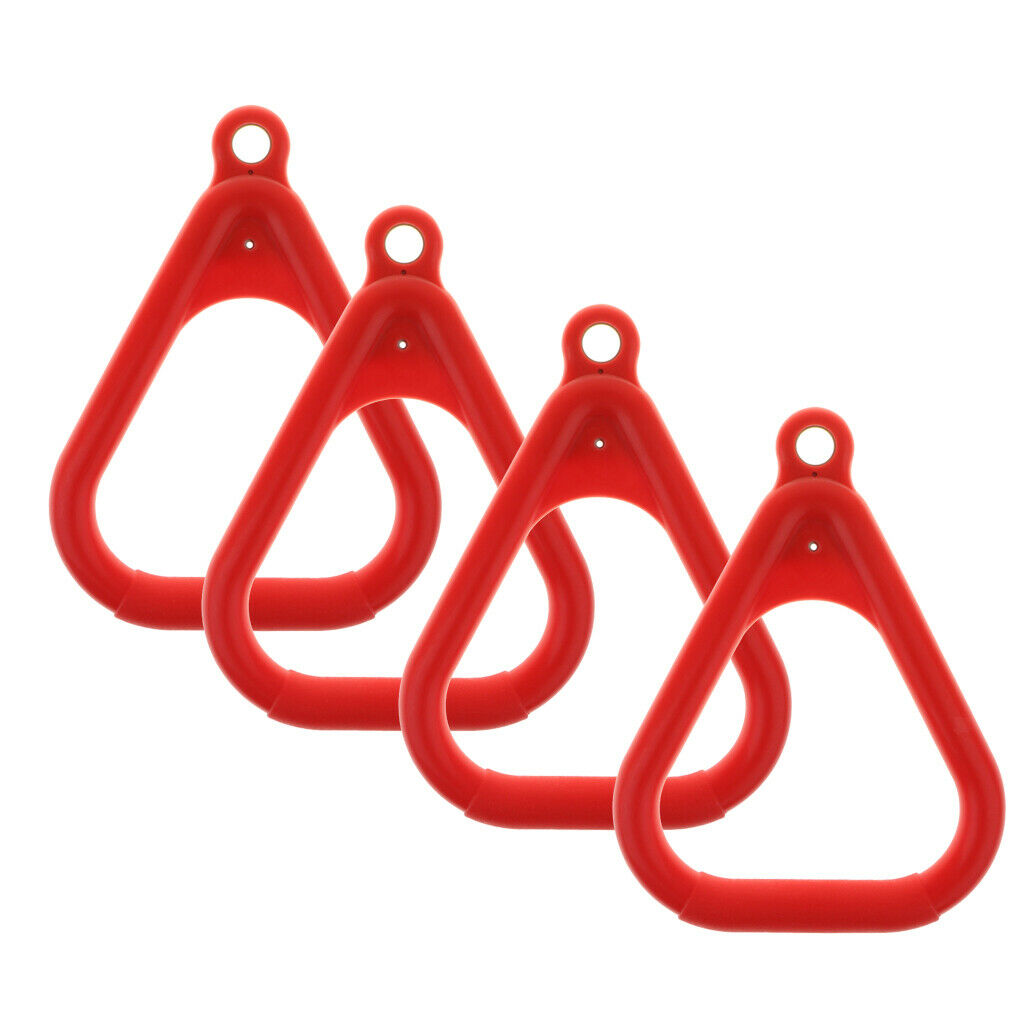 4pcs Gymnastics Swing Rings Plastic Rings Outdoor Fun