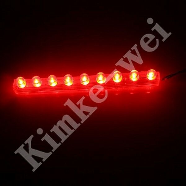 9cm Red LED Under Car Flexible Waterproof Strip Light New