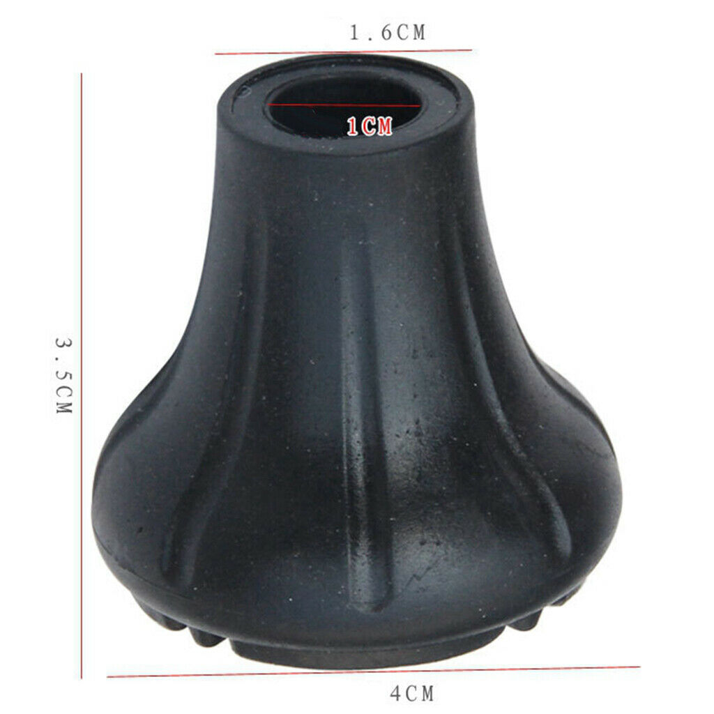 5pcs Replacement Rubber Tips Cover for Walking Stick Trekking Poles Round