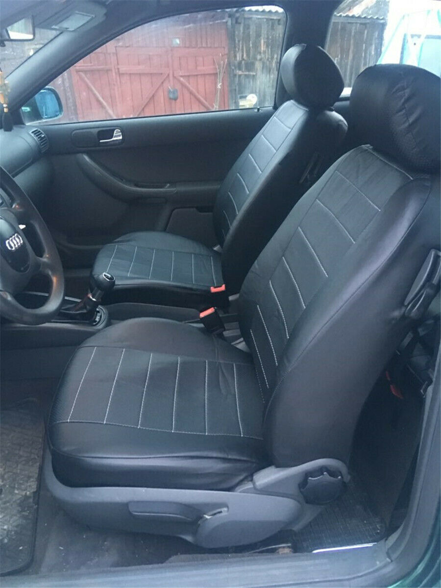 2x Front Seat Covers Mat Full Surrounded Seat Protector Universal Car SUV