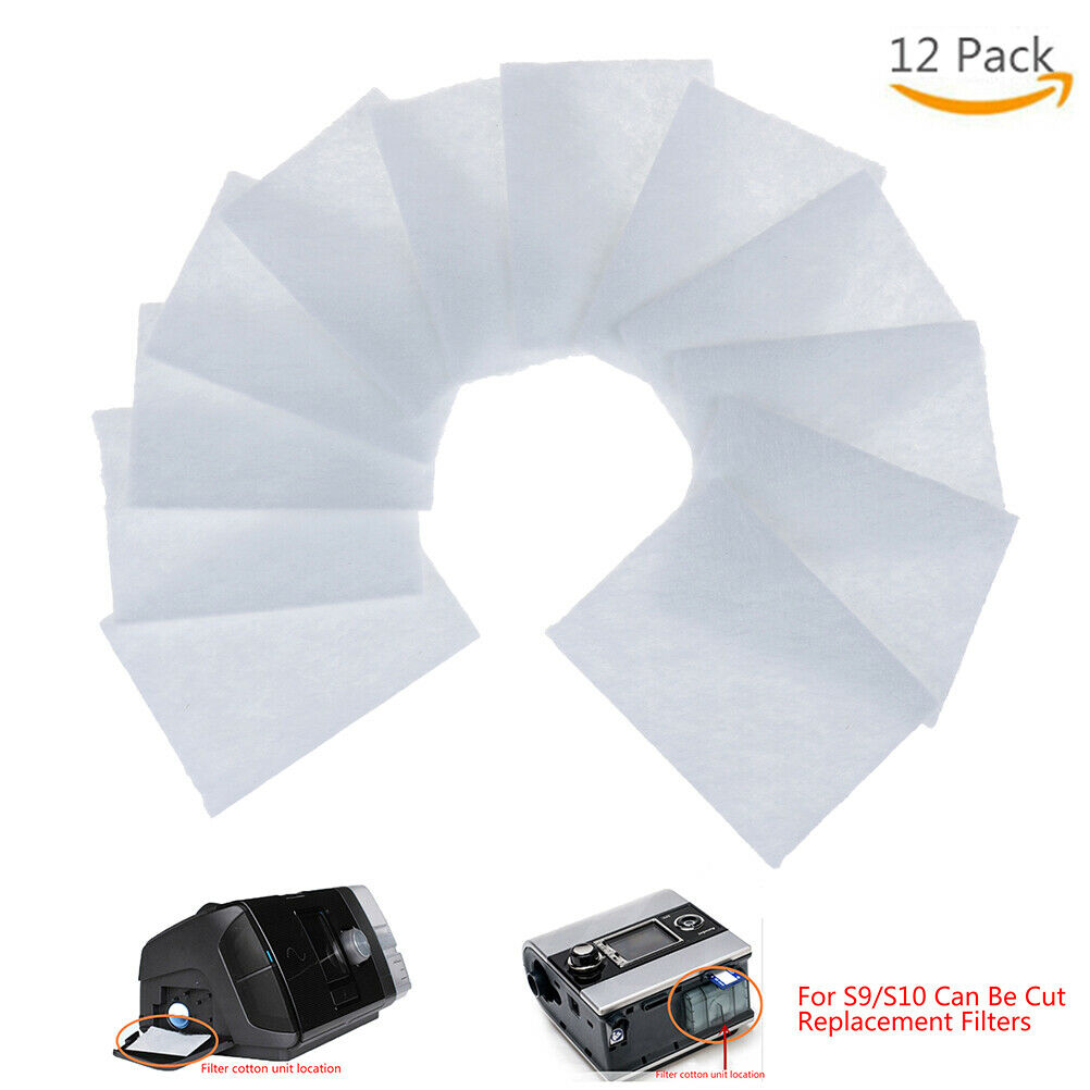 12PCS S9/S10 CPAP Disposable Universal Replacement Filters For ResMed Air.l8