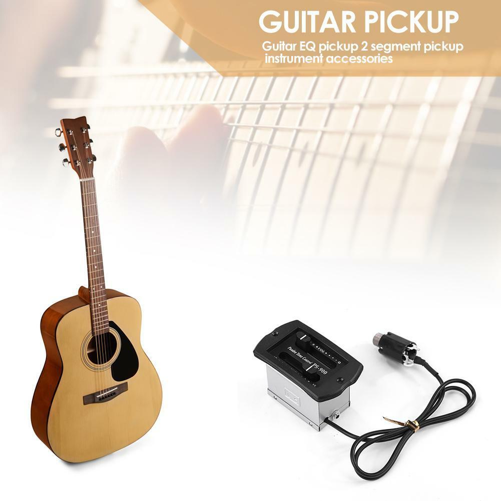 Guitar 2-Band EQ Equalizer Tuner System Pickup Preamp for Ukulele Acoustic HOT