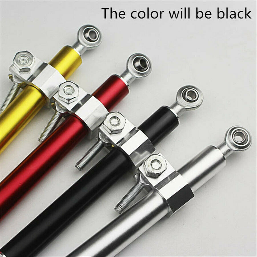 330mm Universal Motorcycle Aluminum Steering Damper Stabilizer Linear Adjustable
