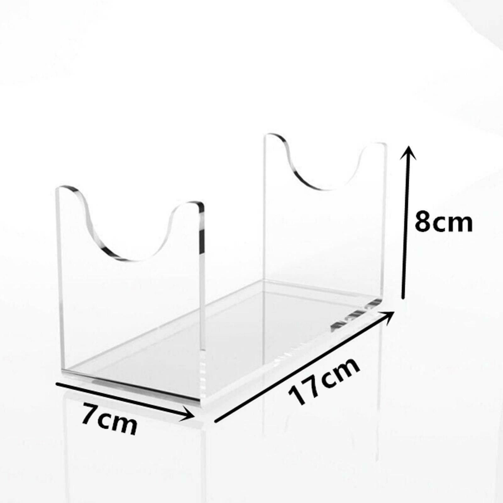 Clear Tabletop Horizontal Acrylic Display Rack Holder Stand for Lightsaber