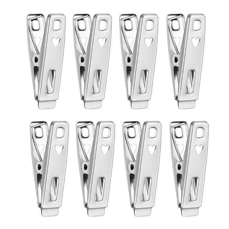 Metal Windproof Clip Strong Spring Stable and Tight Anti Fall Flat Mouth Design