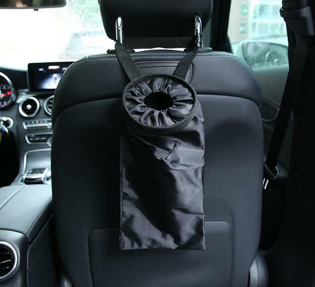 2x In-Car Trash Can Washable Leakproof Seatback Hanging Garbage Bags Travelling