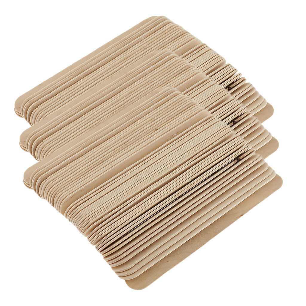 Bulk 150 Count Wooden Wax Applicators Salon Waxing Hair Removal Sticks