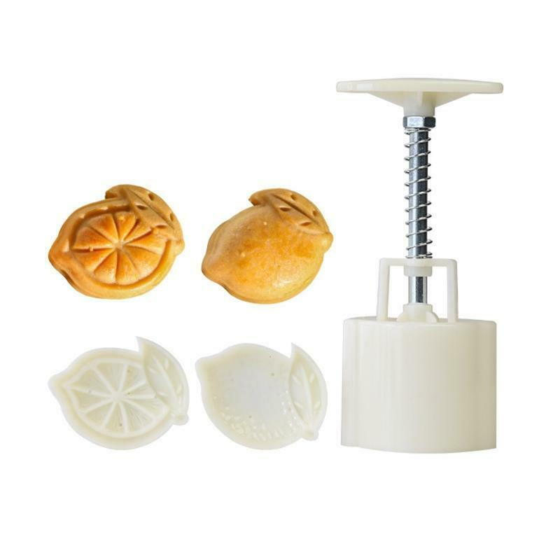 Plastic Mooncake Mold Hand Press Mooncake Stamps Moon Cake Cutter Pastry Gadgets