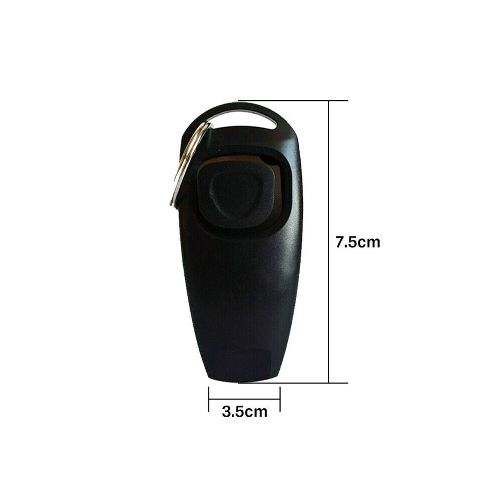 Pet Puppy Dogs Clicker&Whistle Training Obedience Agility Trainer Click Ring
