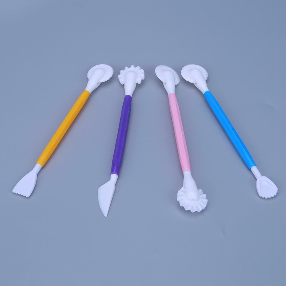 4pcs Fondant Cake Pen Decor Set Flower Sugarcraft Modelling Tool @