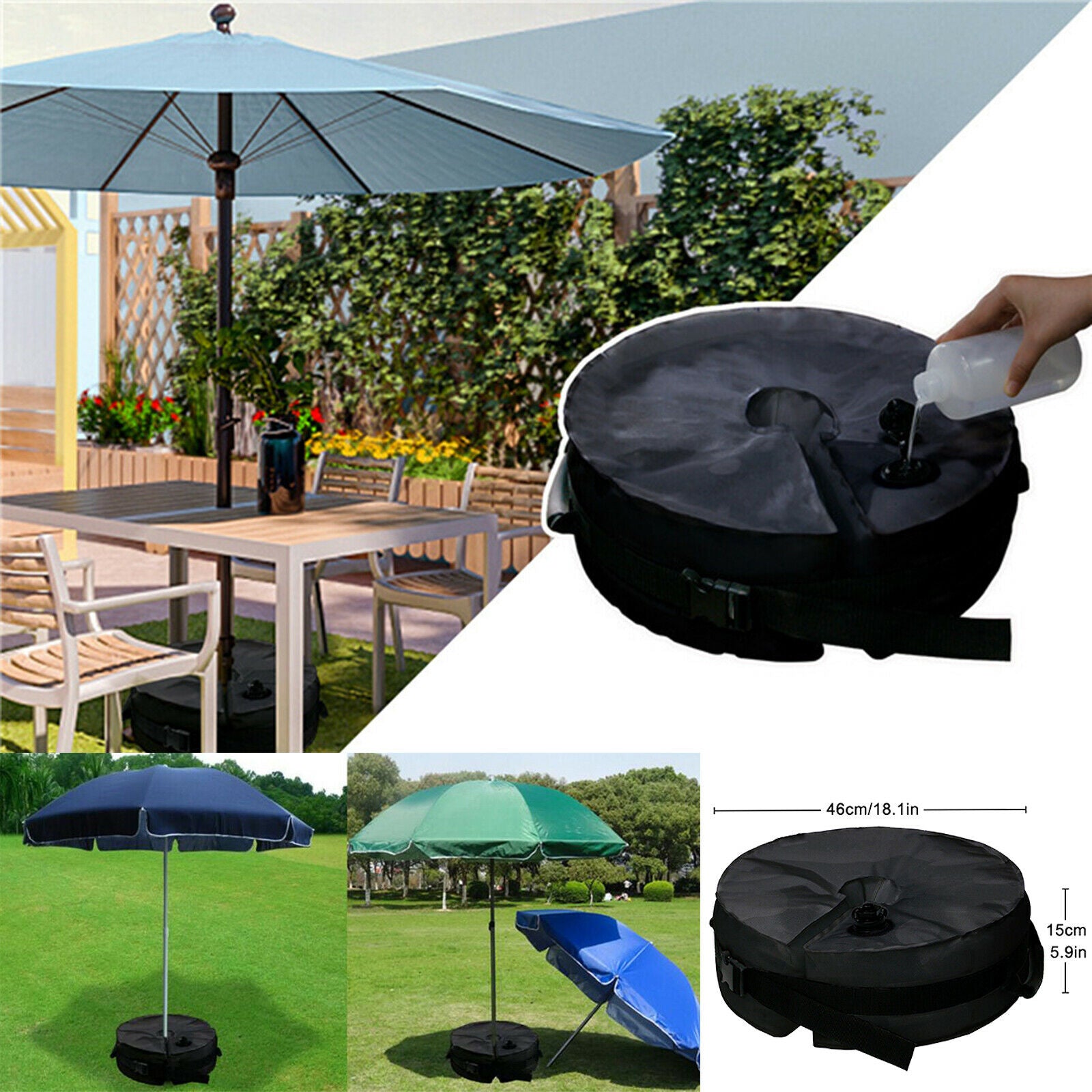 Patio Umbrella Base Replacement Garden Yard Parasol Stand Camping Tool