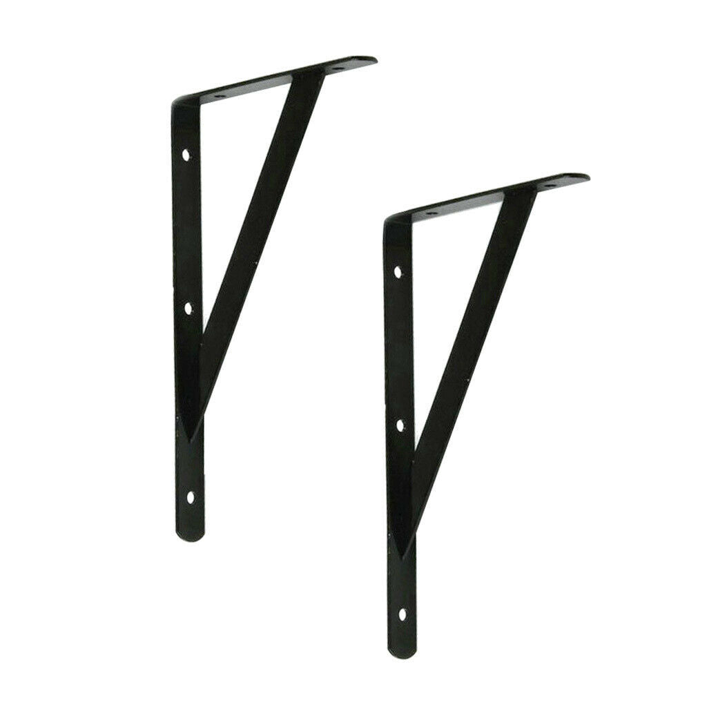 Set of 6 iron shelf brackets shelving system for shelf angles (90 degree angle)