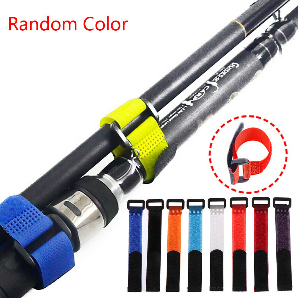 10x Reusable Fishing Rod Tie Holder Strap Fastener Ties Fishing Tools Sup C Tt