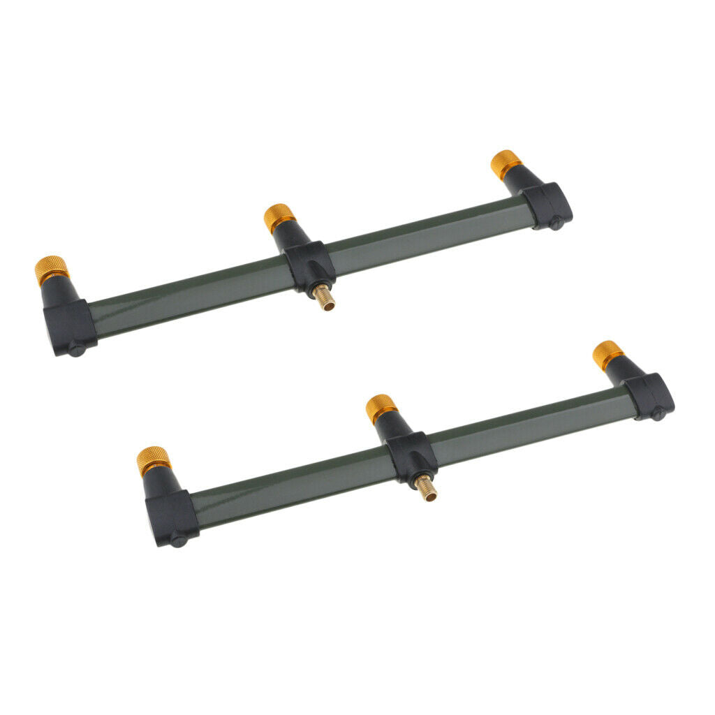 2x Steel Buzz Bar Rod Holder 11.81inch Bite Alarm Standard M3/8 Thread