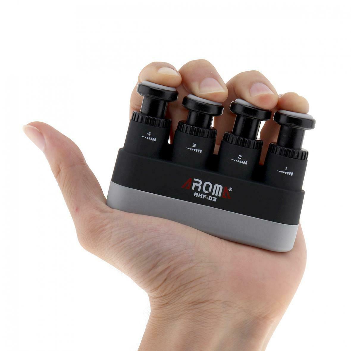 Guitar Bass Piano Players Hand Finger Exerciser Medium Tension Black Color Hand