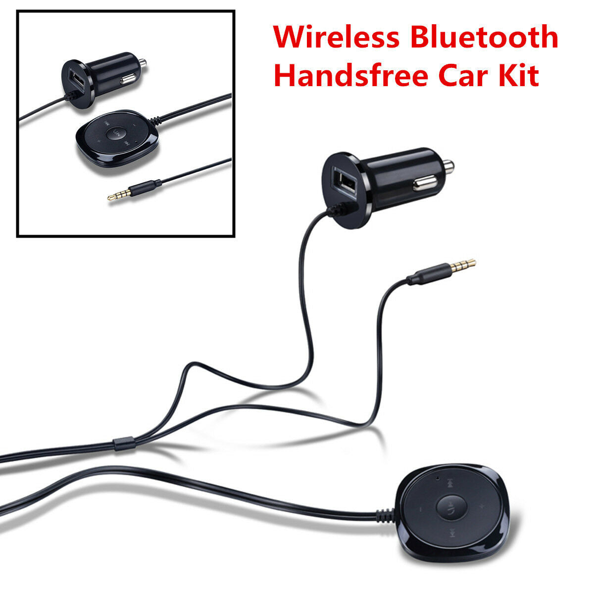 12V Wireless Bluetooth MP3 Player USB Charger Handsfree Car Kit For Mobile Phone