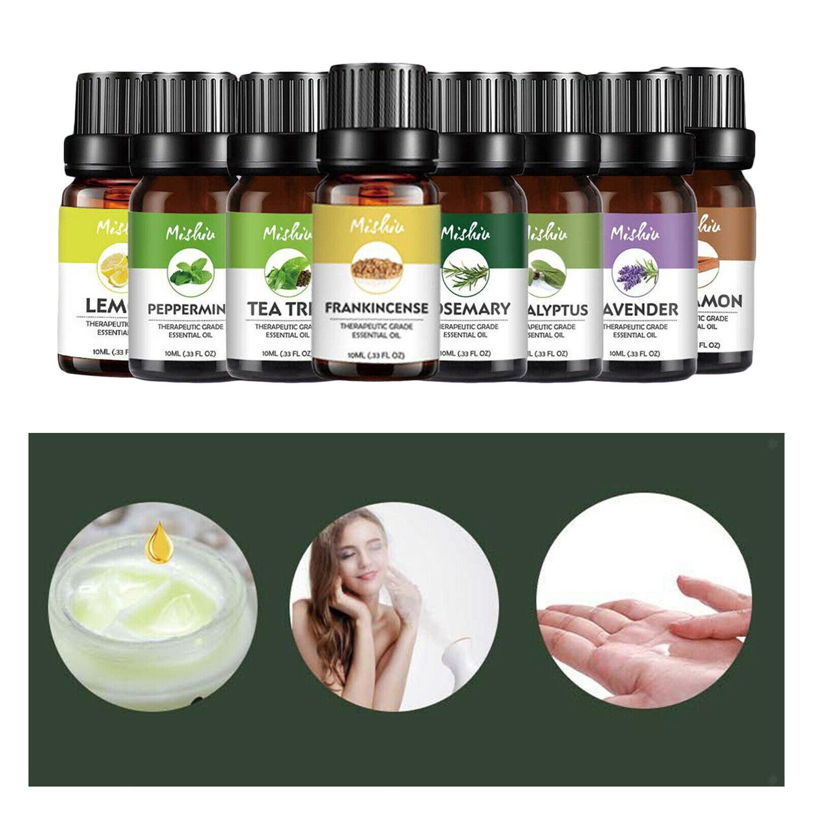 8pcs / Set Natural Essential Oils for Massage Diffuser