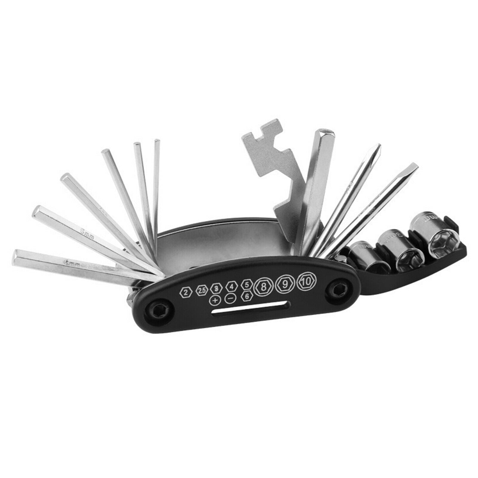 Bike Repair Tools Outdoor 16 in 1 Tire Lever Mini Pump Handy Fixed Set