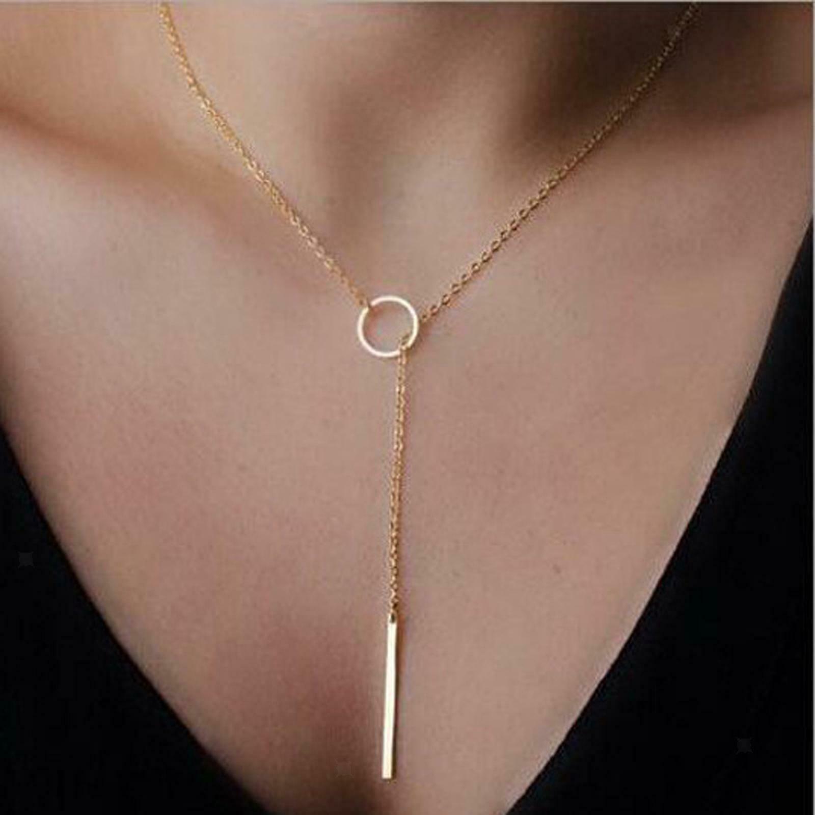 Ladies Bohemian Charm Short Necklace Simple Chain Collar Necklace Accessory