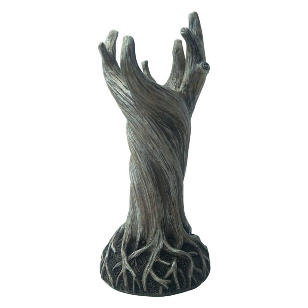 Tree Stump Shape Succulent Planter Vase Statue Head Flower Pot Home Decor